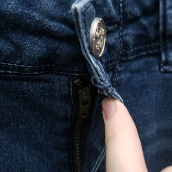 Indigo Rein Women's 11 Blue Skinny Jeans 32.75" 30.5" 8" - Picture 5 of 11